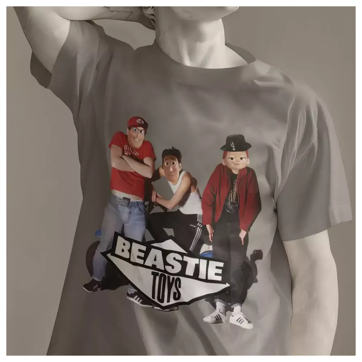 BEASTIE TOYS t-shirt homme col rond 100% coton