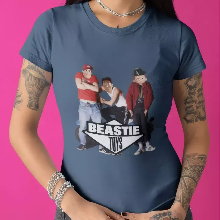 BEASTIE TOYS t-shirt femme col rond 100% coton