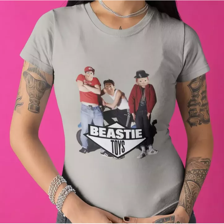 BEASTIE TOYS t-shirt femme col rond 100% coton