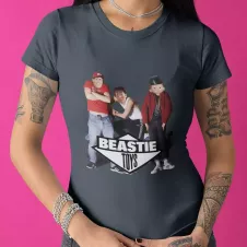 BEASTIE TOYS t-shirt femme col rond 100% coton