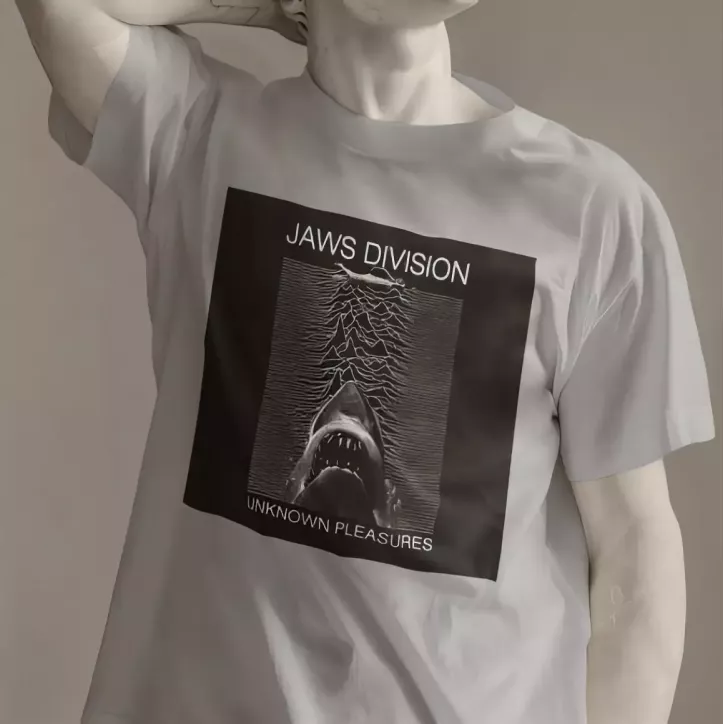 JAWS DIVISION t-shirt homme col rond 100% coton