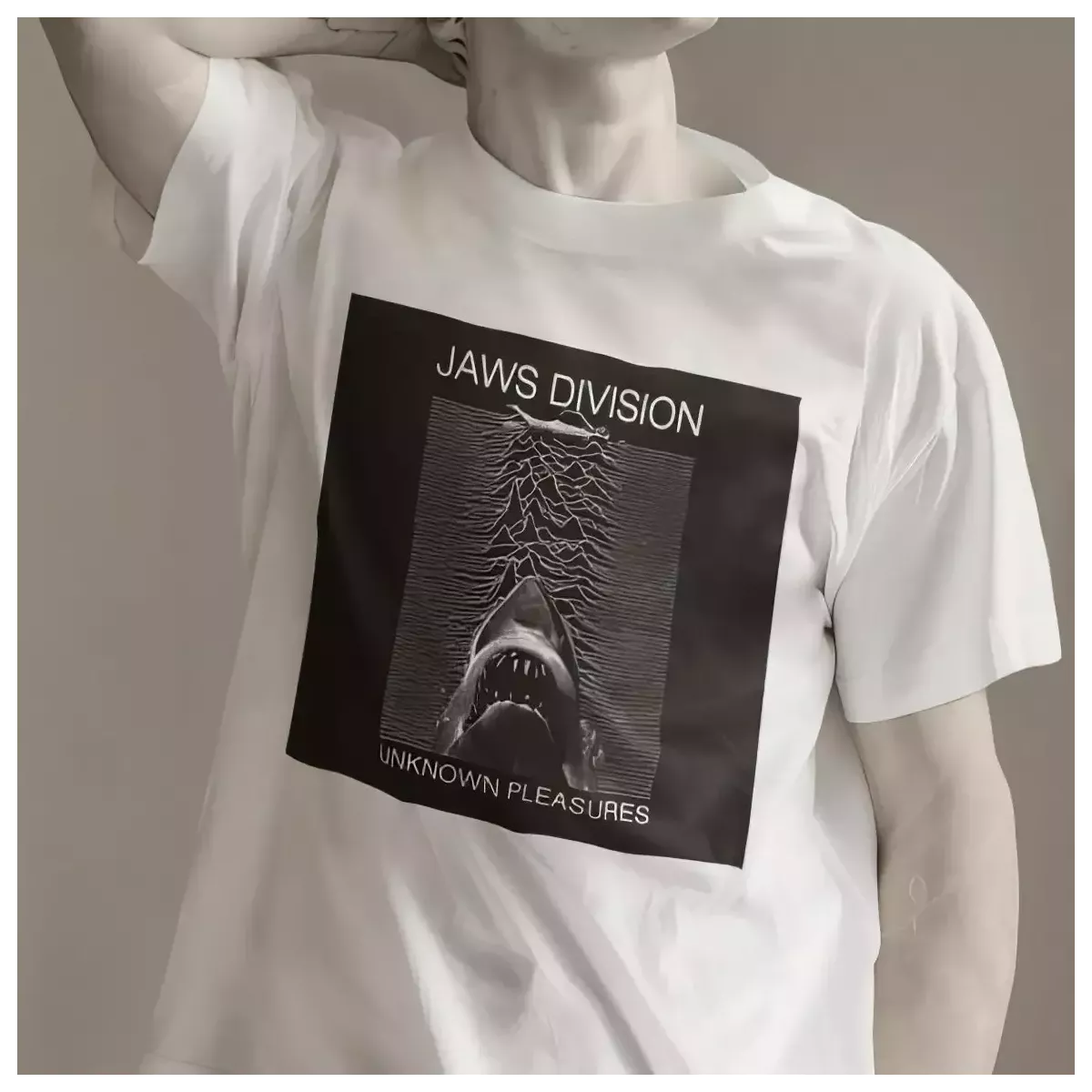 JAWS DIVISION t-shirt homme col rond 100% coton