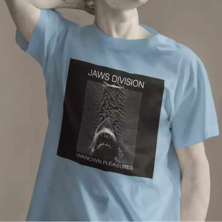 JAWS DIVISION t-shirt homme col rond 100% coton