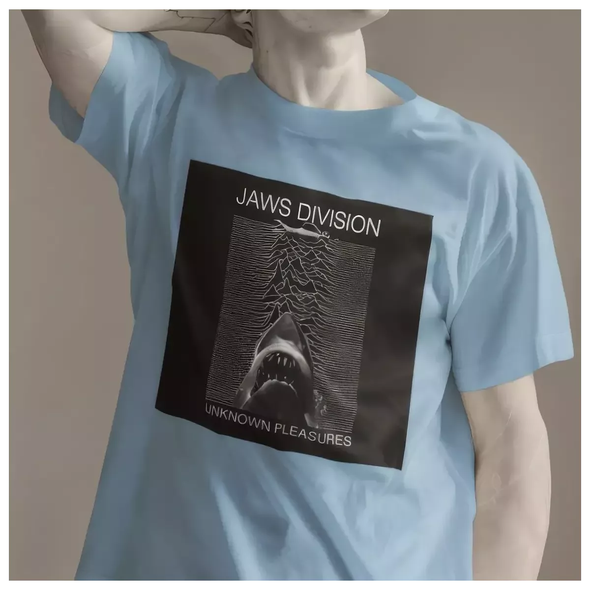 JAWS DIVISION t-shirt homme col rond 100% coton