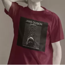 JAWS DIVISION t-shirt homme col rond 100% coton