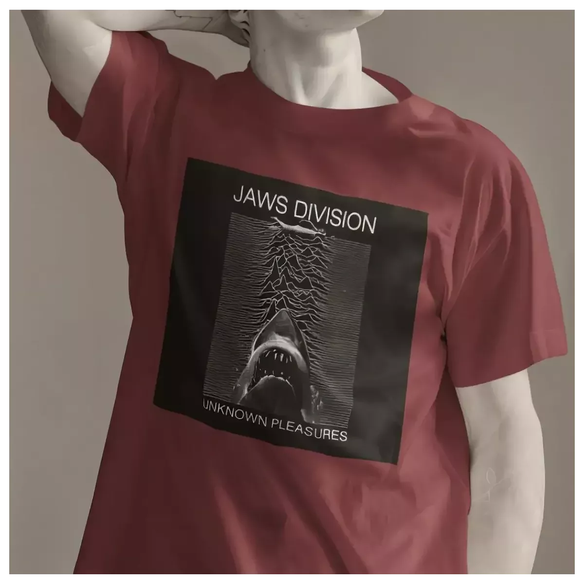 JAWS DIVISION t-shirt homme col rond 100% coton