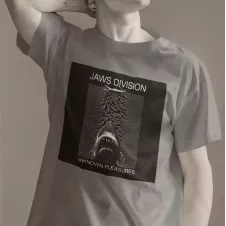 JAWS DIVISION t-shirt homme col rond 100% coton