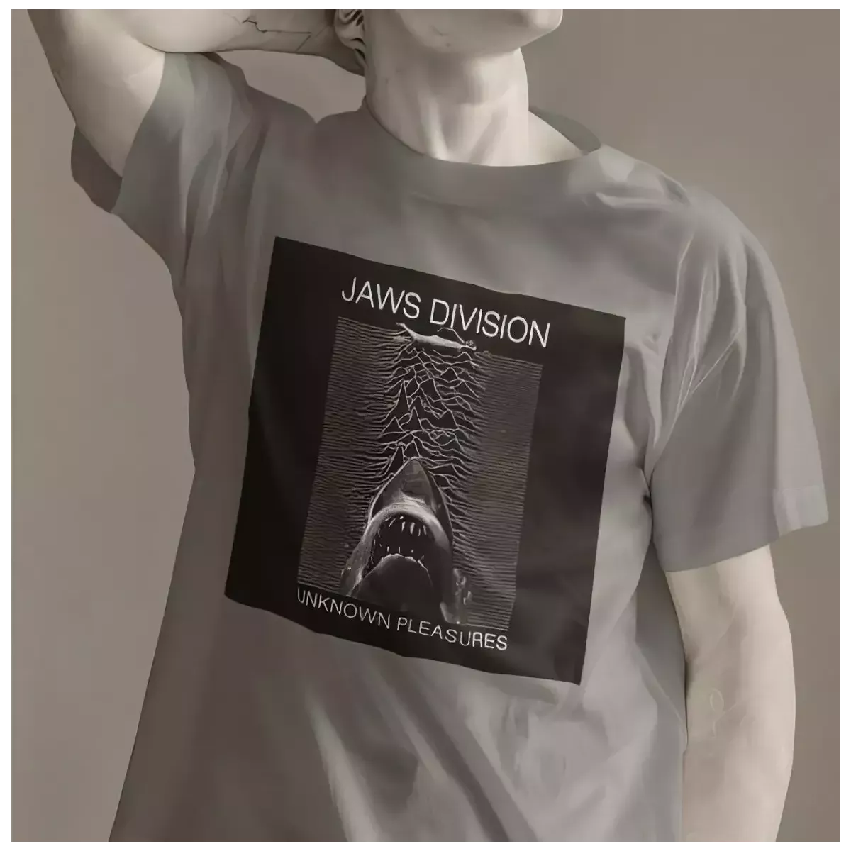 JAWS DIVISION t-shirt homme col rond 100% coton