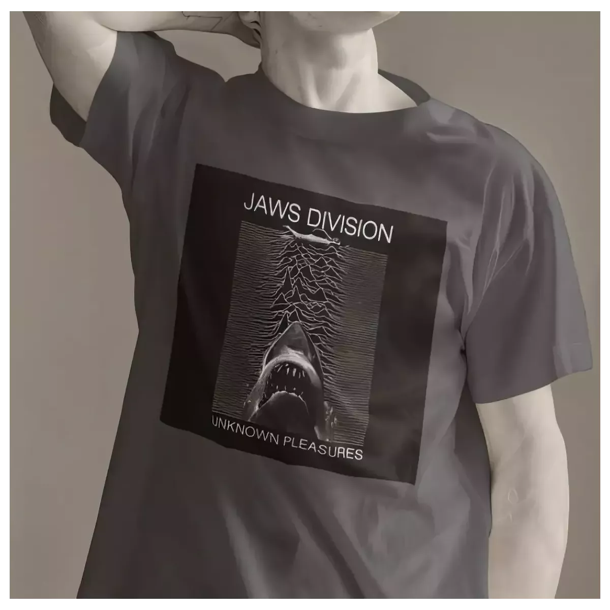 JAWS DIVISION t-shirt homme col rond 100% coton