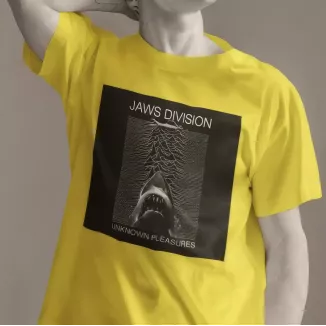 JAWS DIVISION t-shirt homme col rond 100% coton