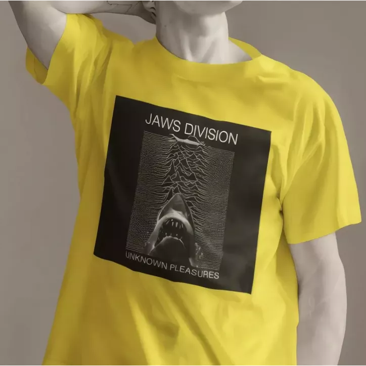 JAWS DIVISION t-shirt homme col rond 100% coton