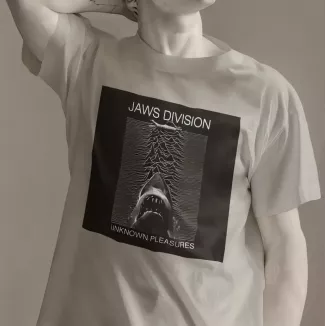 JAWS DIVISION t-shirt homme col rond 100% coton