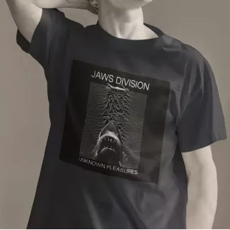 JAWS DIVISION t-shirt homme col rond 100% coton