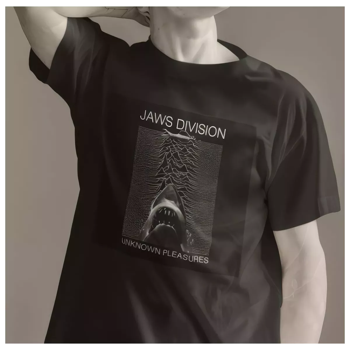 JAWS DIVISION t-shirt homme col rond 100% coton