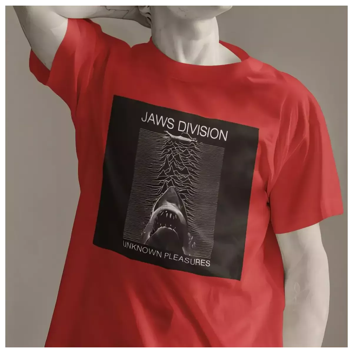 JAWS DIVISION t-shirt homme col rond 100% coton