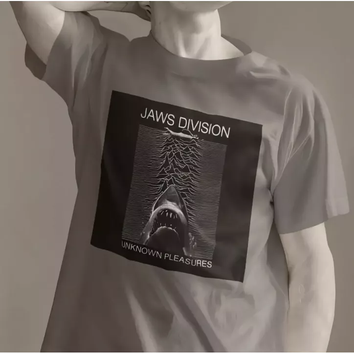 JAWS DIVISION t-shirt homme col rond 100% coton