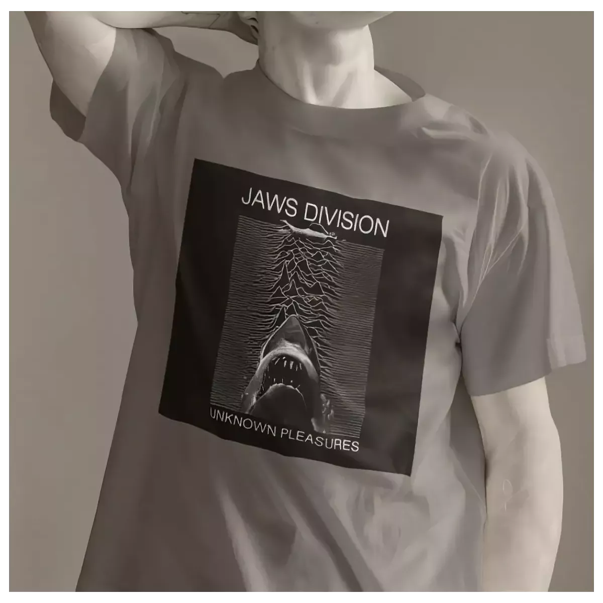 JAWS DIVISION t-shirt homme col rond 100% coton