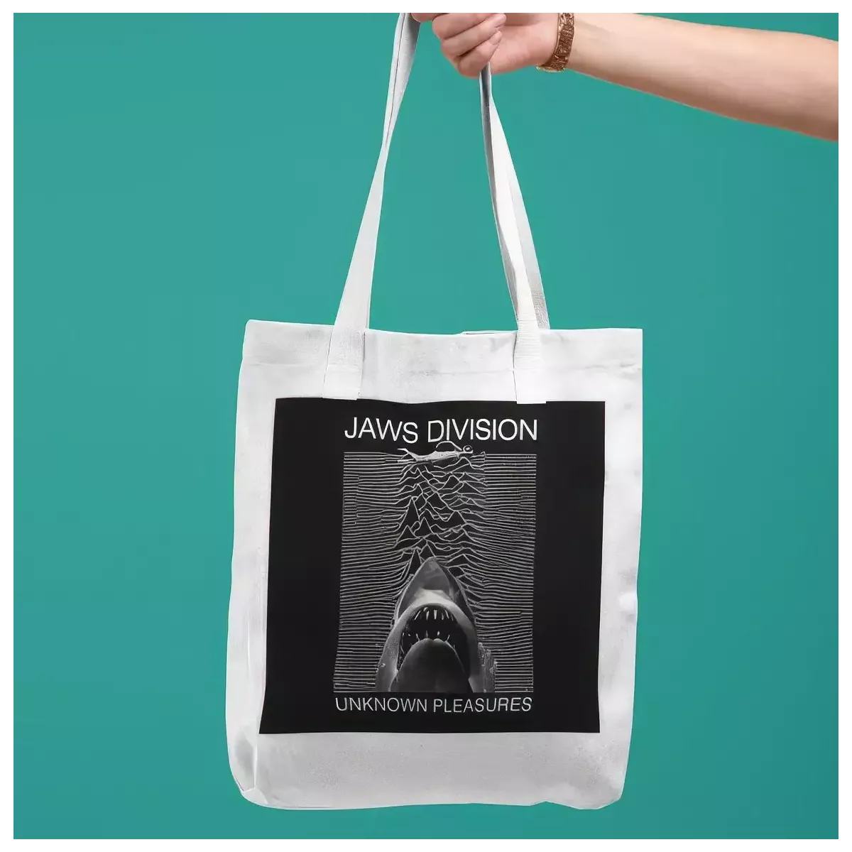 JAWS DIVISION tote bag 100% coton