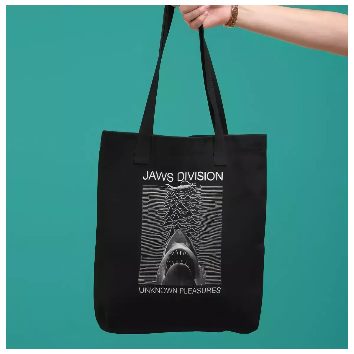 JAWS DIVISION tote bag 100% coton