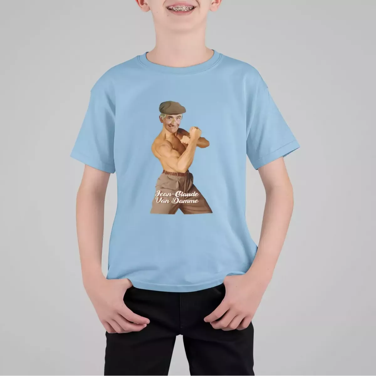 JEAN-GLAUDE VAN DAMME t-shirt enfant unisexe 100% coton