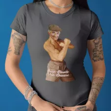 JEAN-GLAUDE VAN DAMME t-shirt femme col rond 100% coton