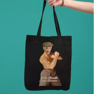 JEAN-GLAUDE VAN DAMME Tote Bag 100% coton