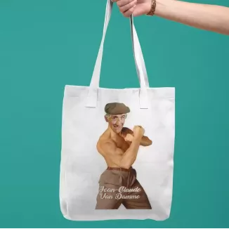 JEAN-GLAUDE VAN DAMME Tote Bag 100% coton