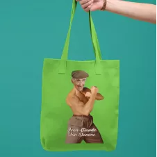 JEAN-GLAUDE VAN DAMME Tote Bag 100% coton