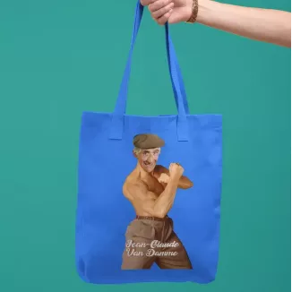 JEAN-GLAUDE VAN DAMME Tote Bag 100% coton