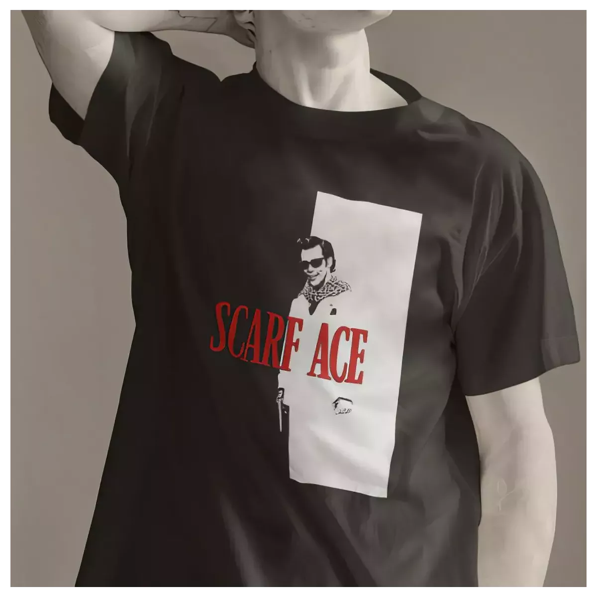 SCARF ACE t-shirt homme col rond 100% coton  190g/m²