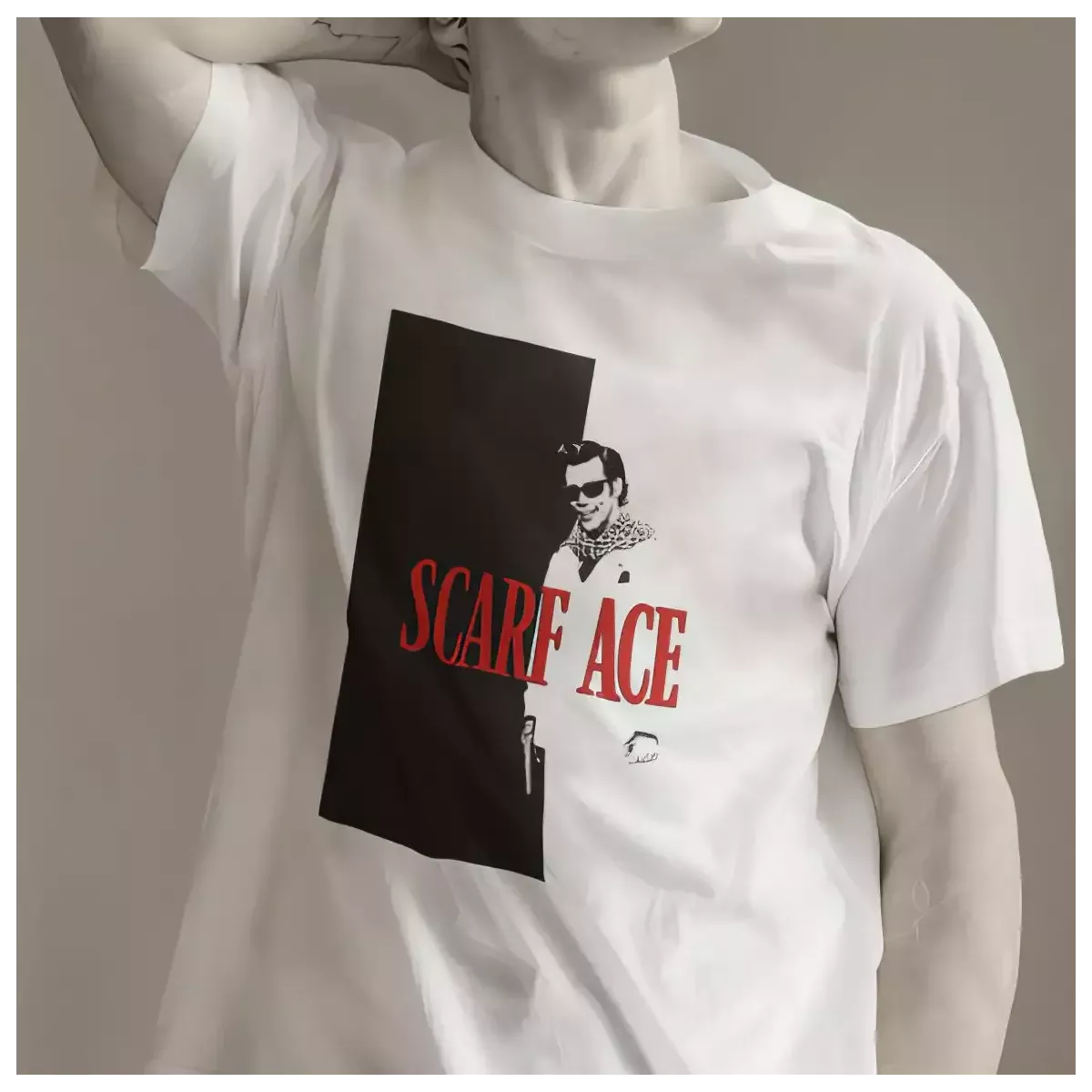 SCARF ACE t-shirt homme col rond 100% coton  190g/m²