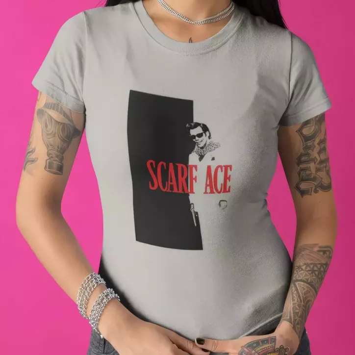 SCARF ACE t-shirt femme col rond 100% coton  190g/m²