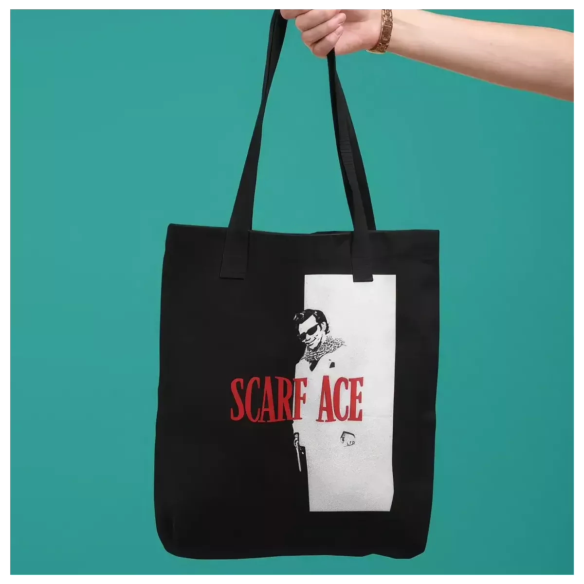 SCARF ACE tote bag 100% coton