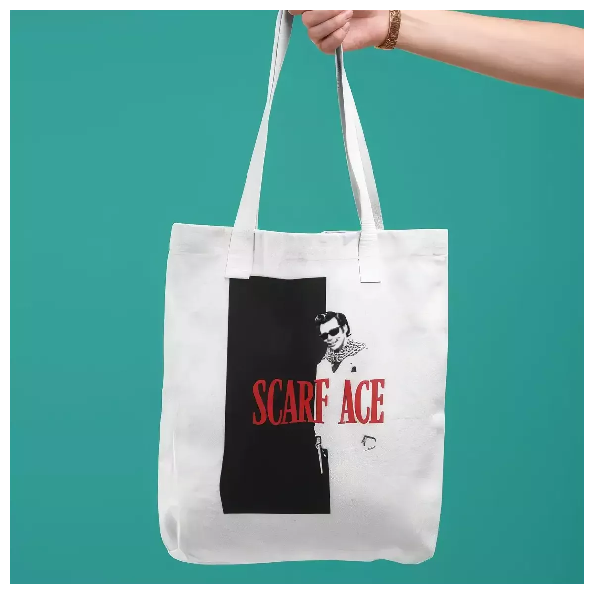 SCARF ACE tote bag 100% coton