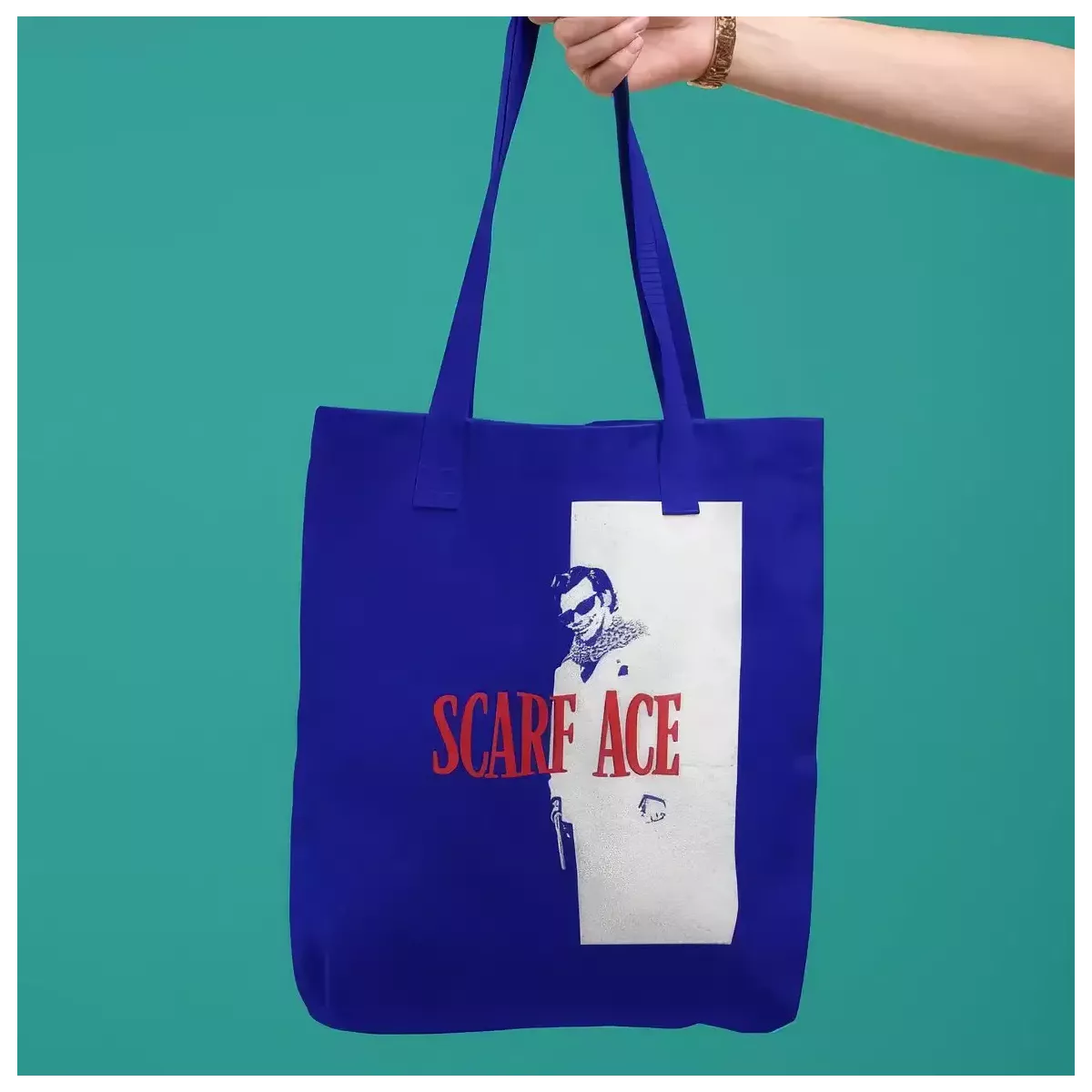 SCARF ACE tote bag 100% coton