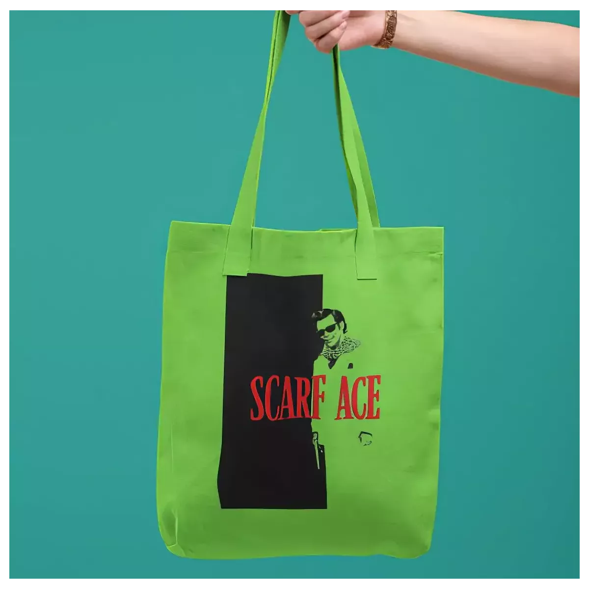 SCARF ACE tote bag 100% coton