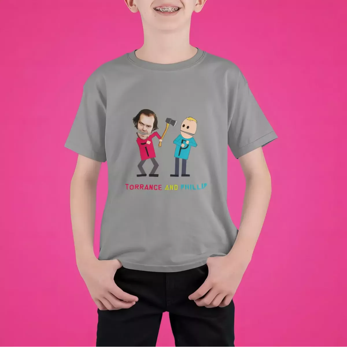 TORRANCE AND PHILLIP t-shirt unisexe enfant 100% coton 150g/m²