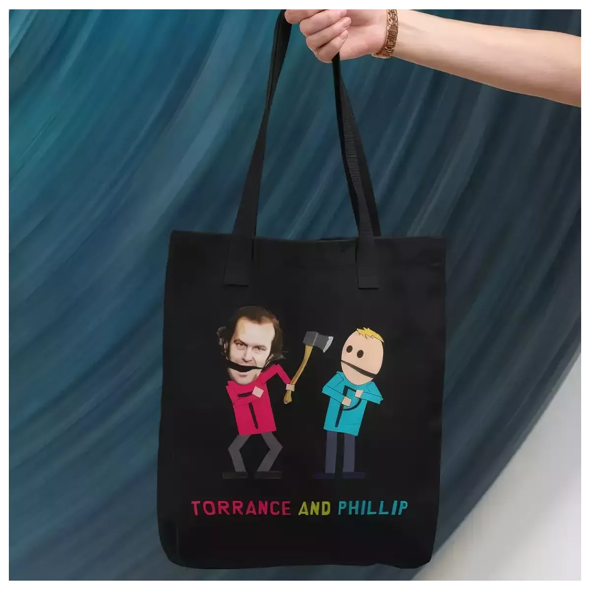 TORRANCE AND PHILLIP tote bag 100% coton