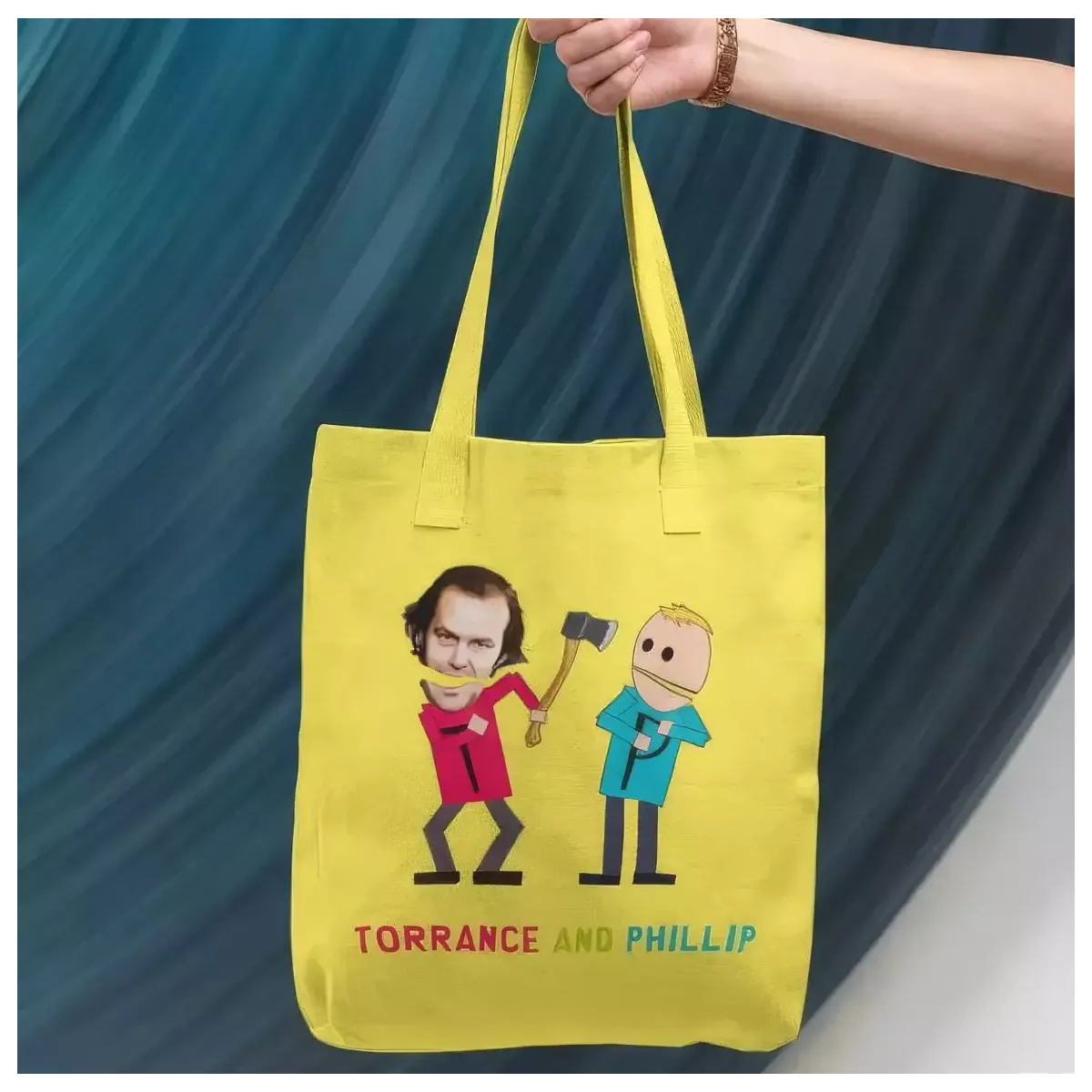 TORRANCE AND PHILLIP tote bag 100% coton