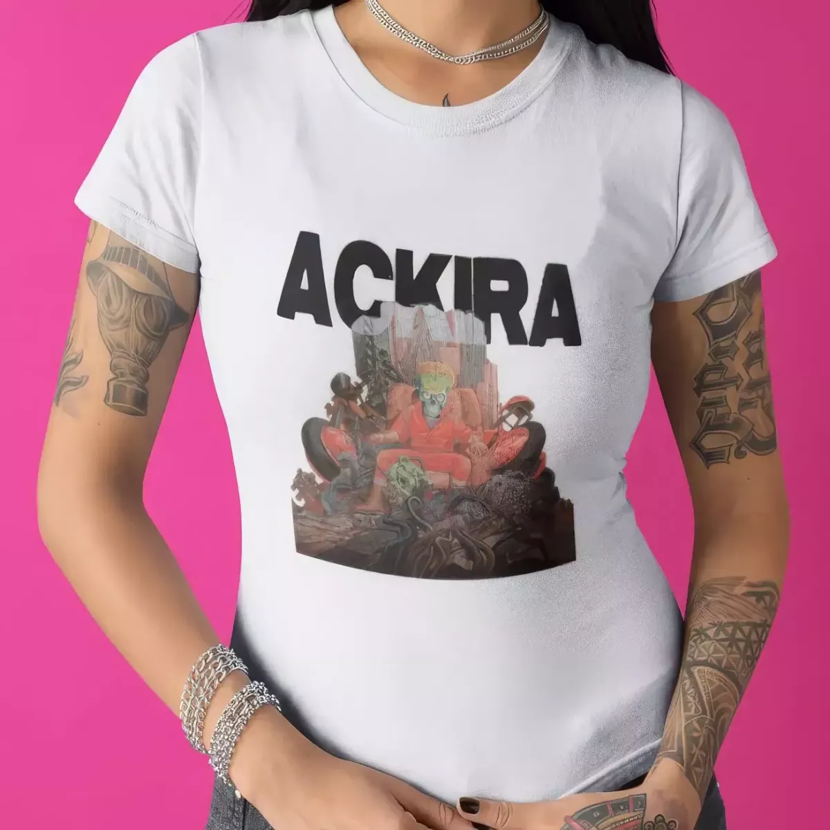 ACKIRA t-shirt femme col rond 100% coton 190g/m²