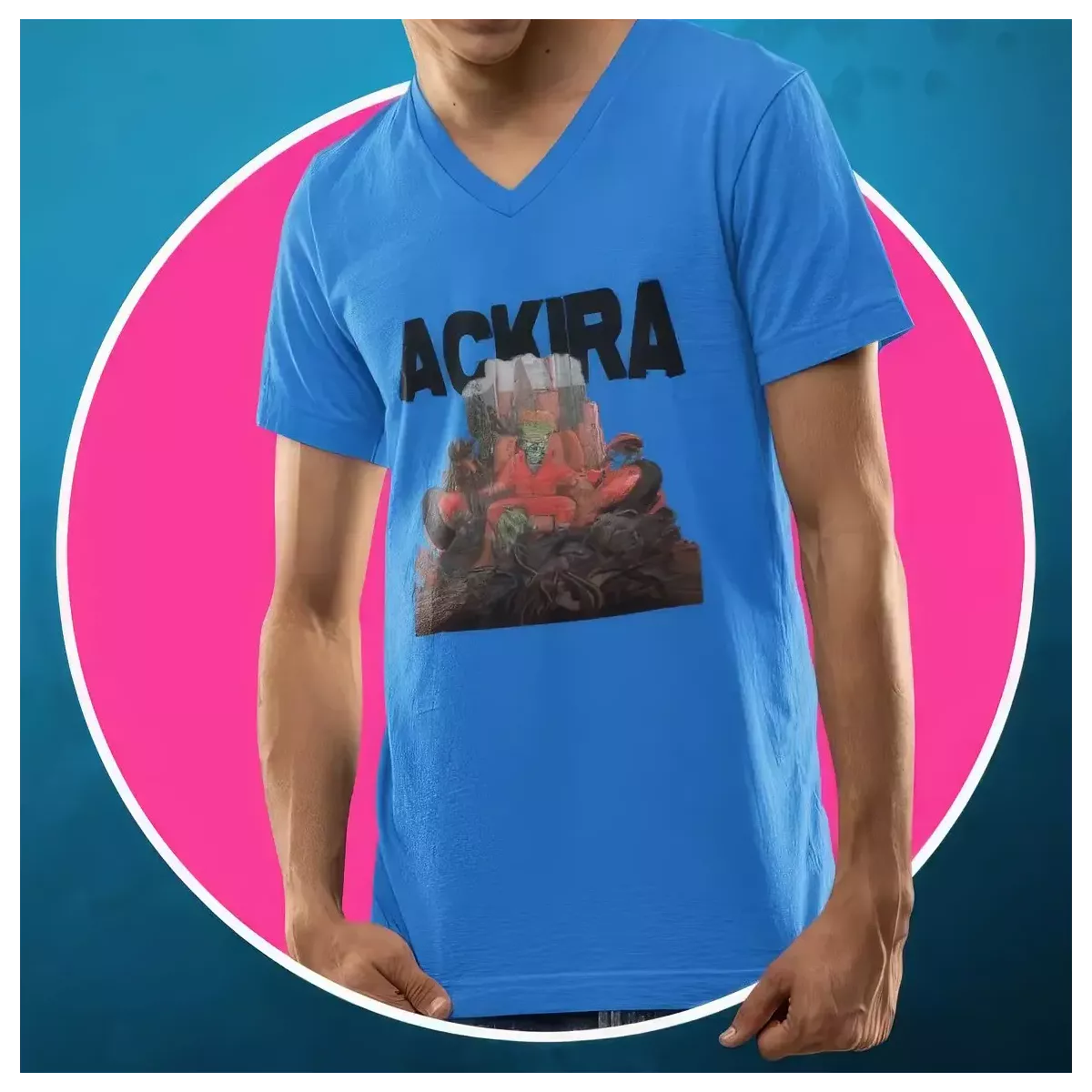 ACKIRA t-shirt homme col V 100% coton 190g/m²