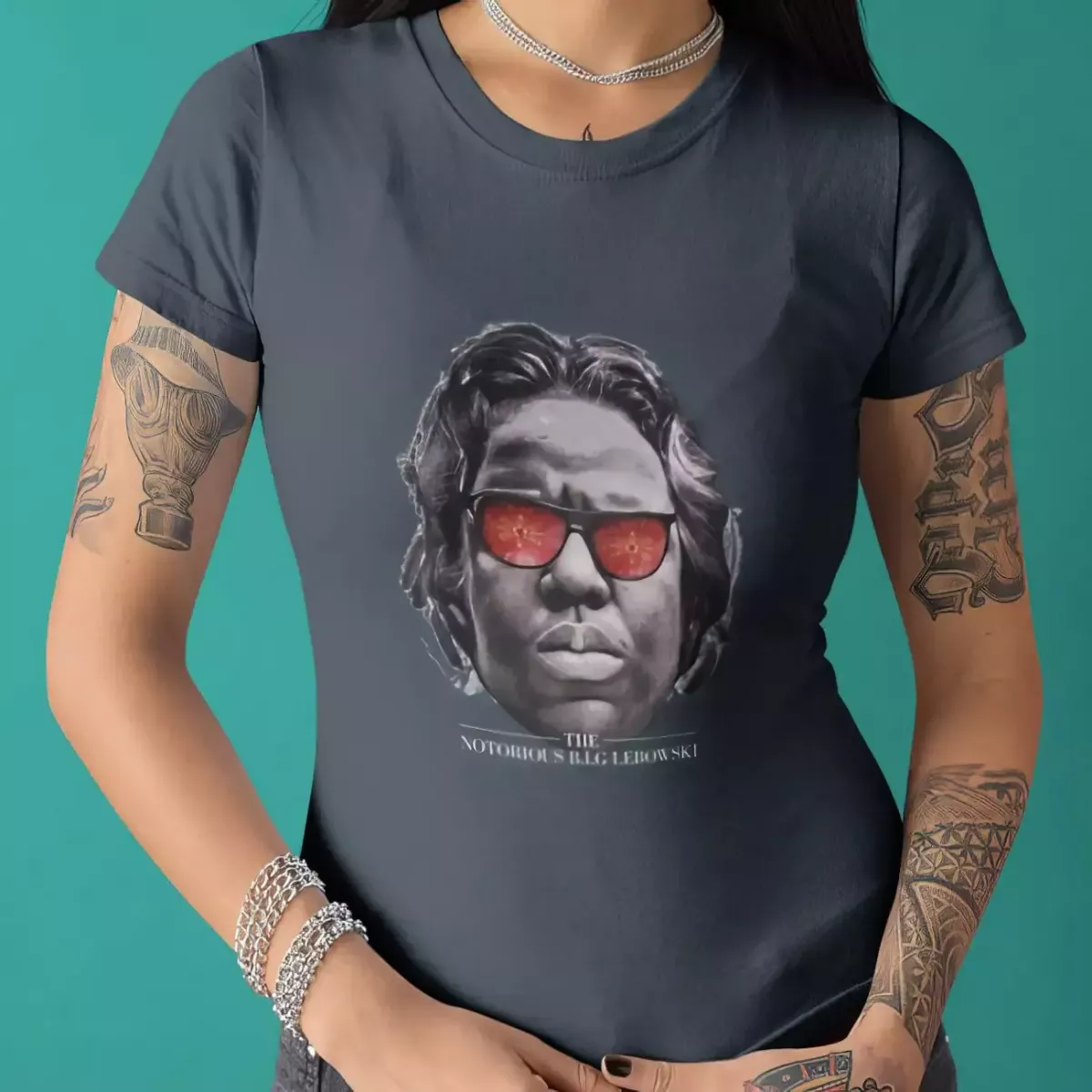 THE NOTORIOUS B.I.G LEBOSWKI t-shirt femme col rond 100% coton - 190g/m²