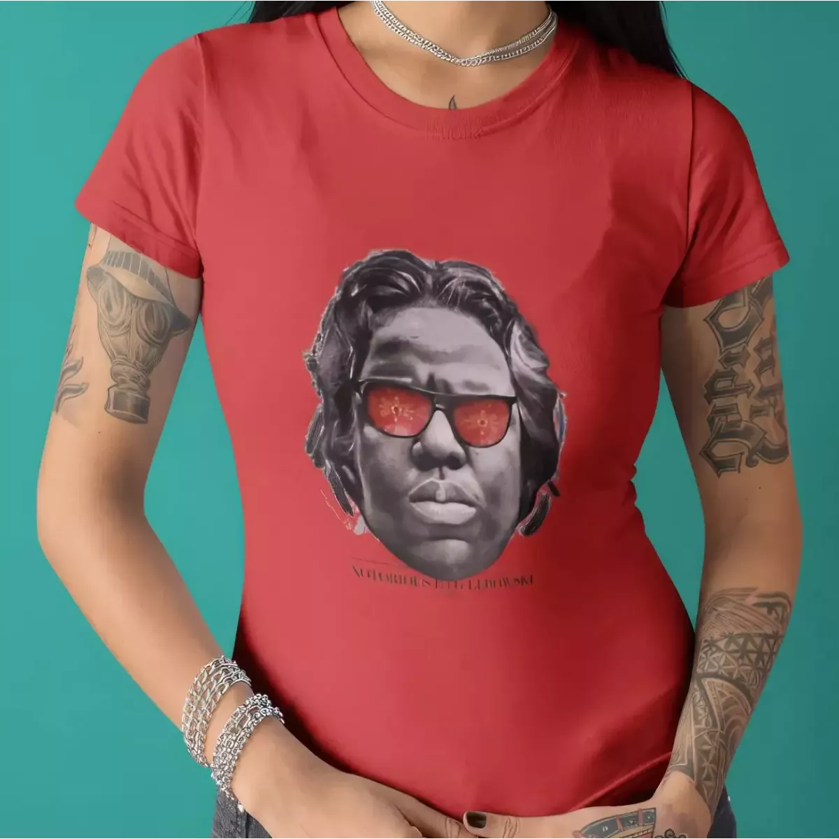 THE NOTORIOUS B.I.G LEBOSWKI t-shirt femme col rond 100% coton - 190g/m²