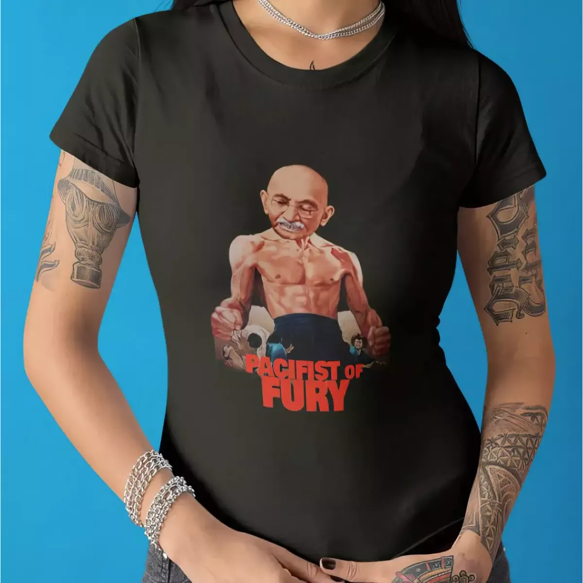 PACIFIST OF FURY t-shirt femme col rond 100% coton - 190g/m²