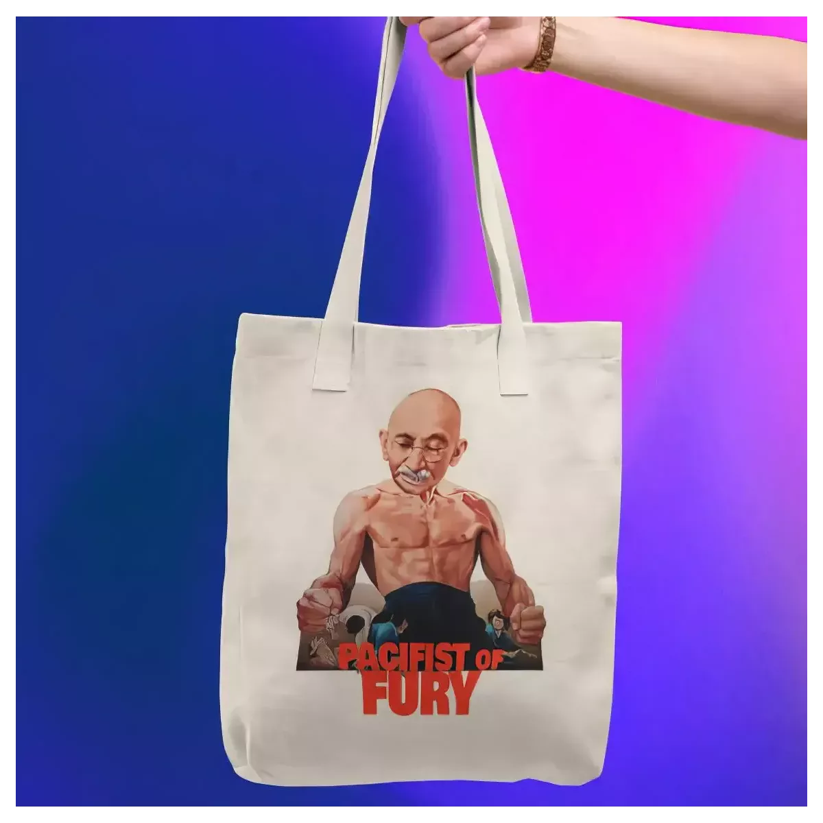 PACIFIST OF FURY tote bag 100% coton - 140g/m²