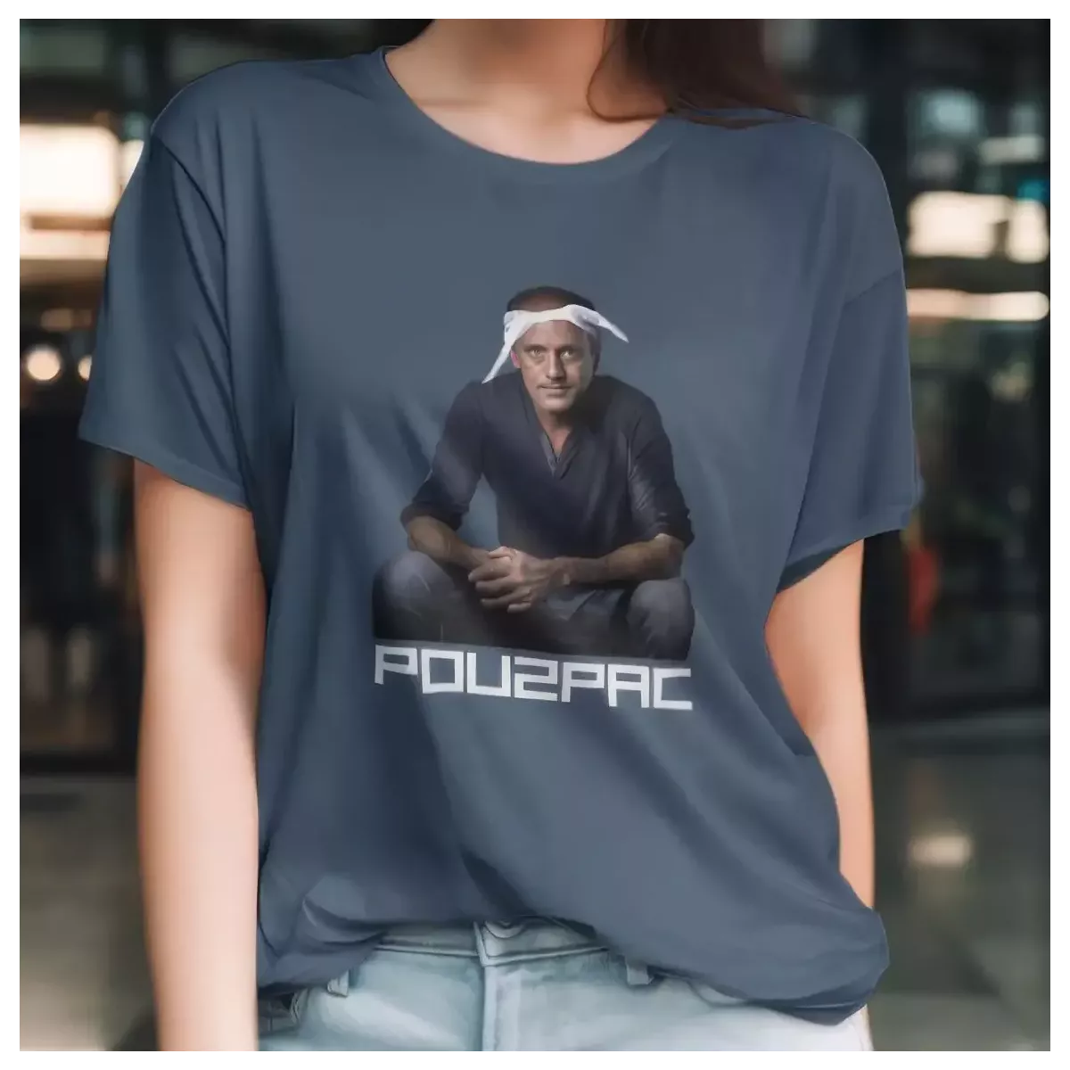 POU2PAC t-shirt femme col rond 100% coton - 190g/m²