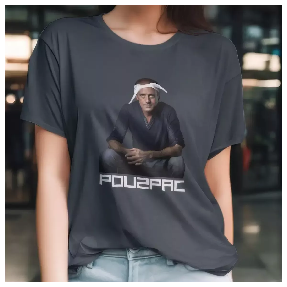 POU2PAC t-shirt femme col rond 100% coton - 190g/m²