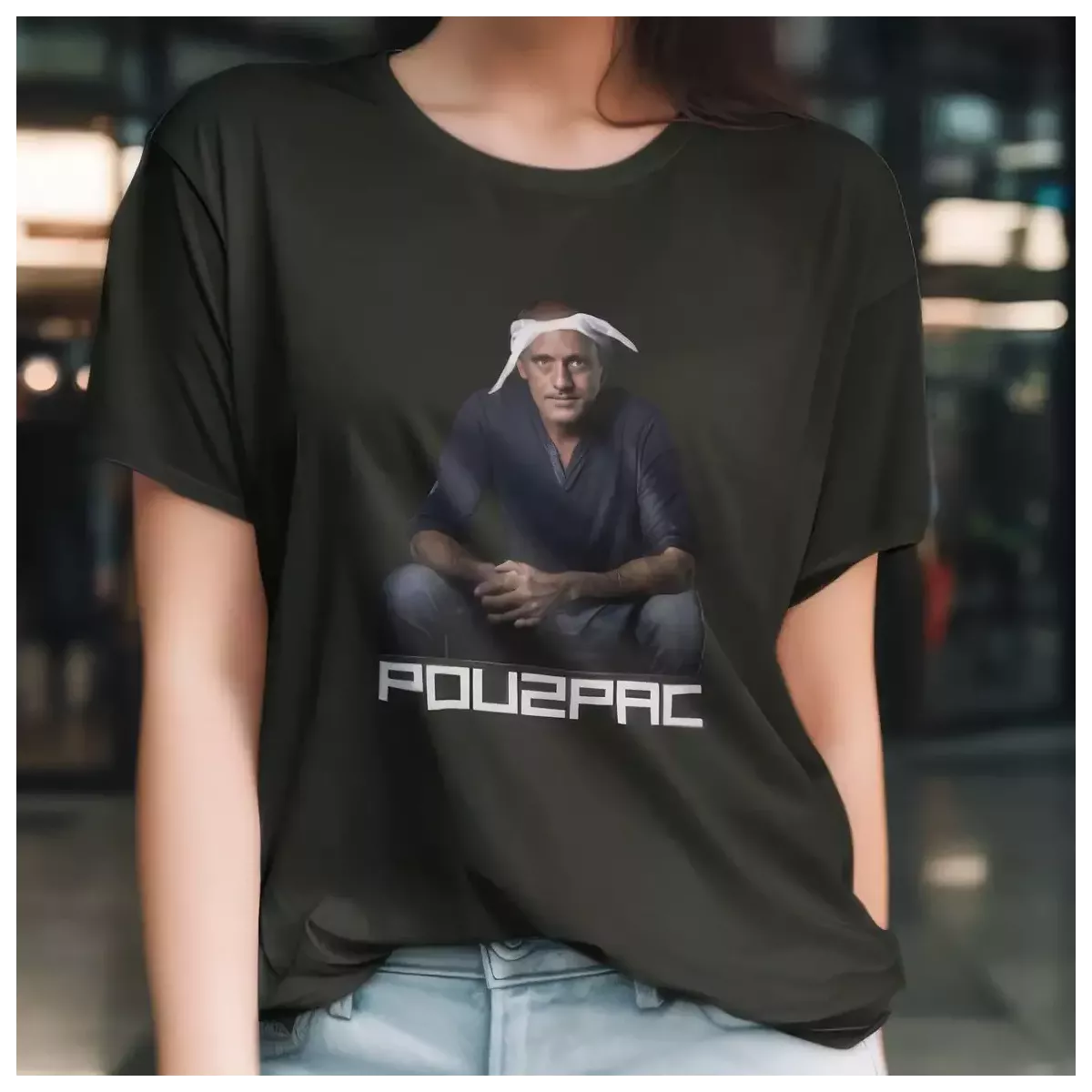 POU2PAC t-shirt femme col rond 100% coton - 190g/m²