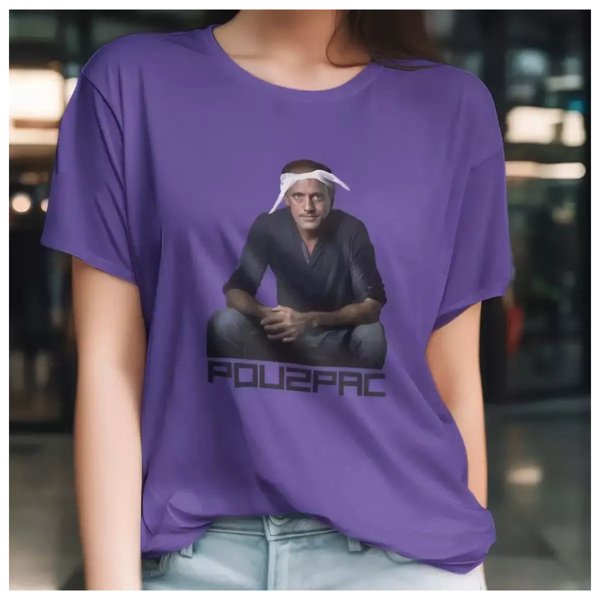 POU2PAC t-shirt femme col rond 100% coton - 190g/m²