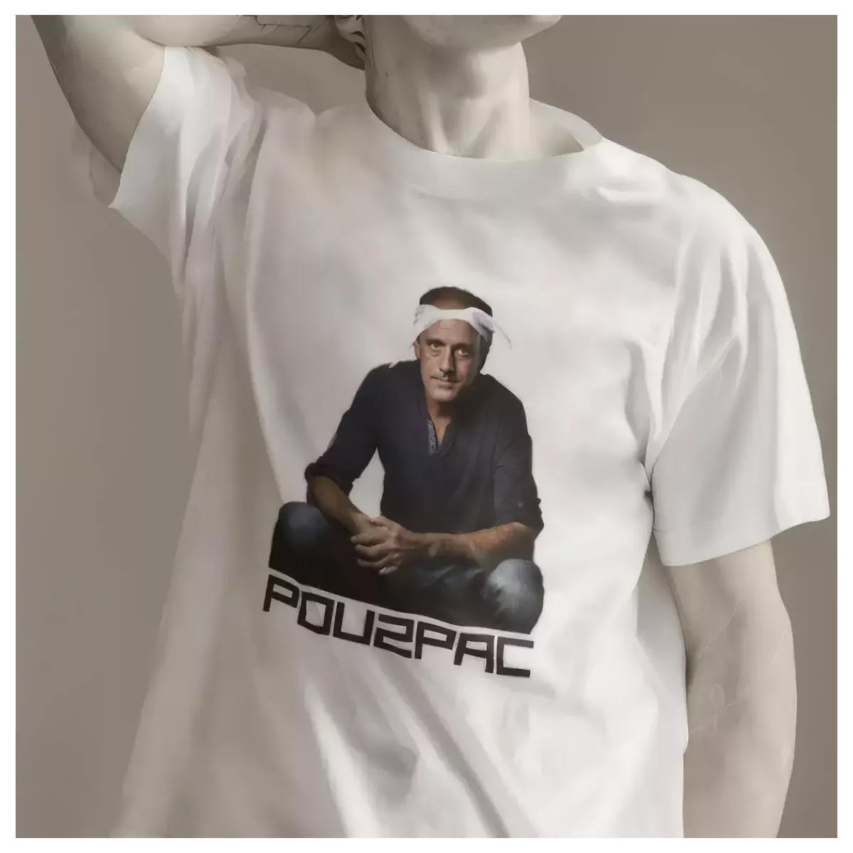 POU2PAC t-shirt homme col rond 100% coton - 190g/m²